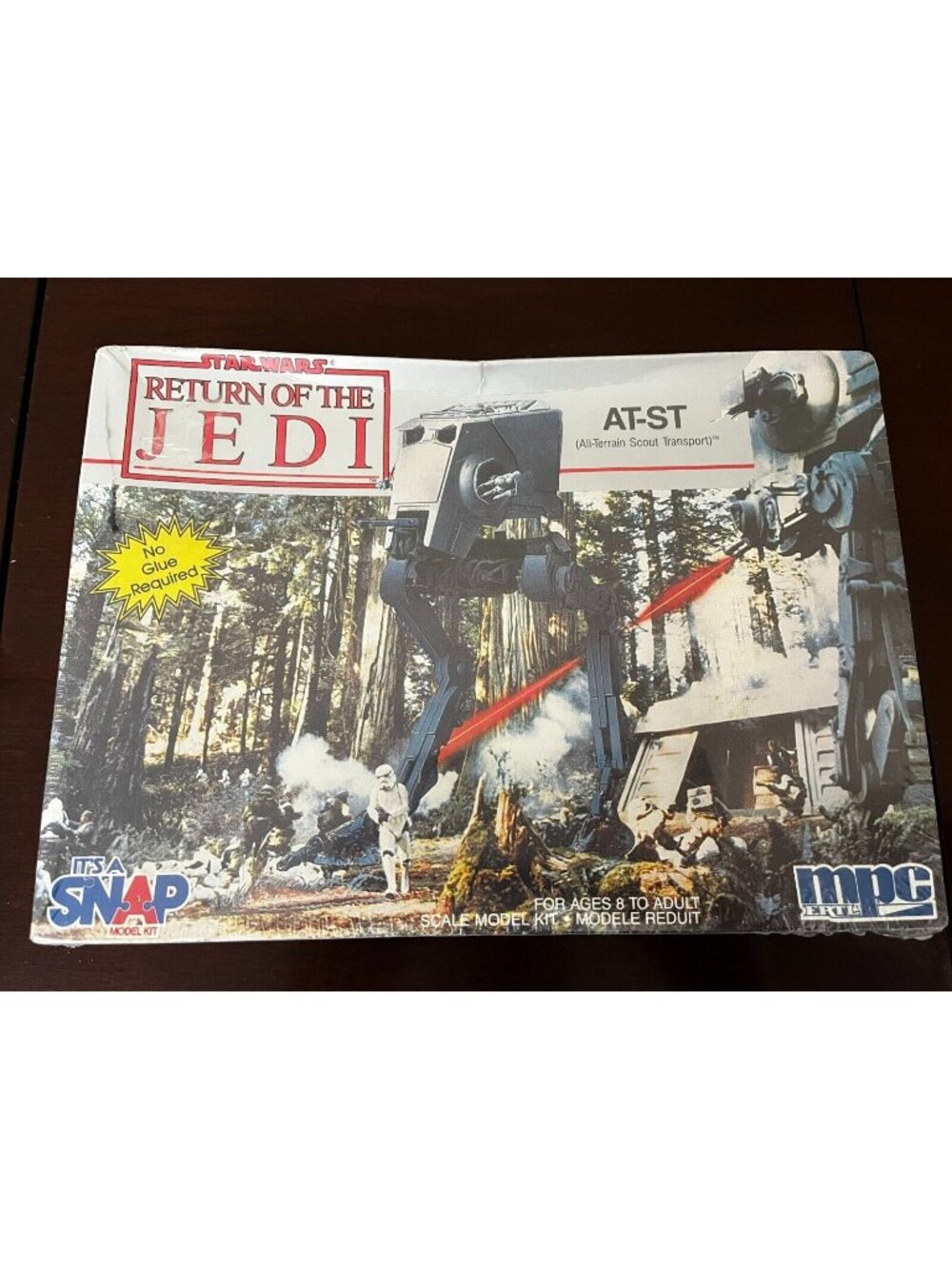 Vintage STAR WARS MPC Snap Model kit ROTJ AT-ST Imperial SEALED New 1992